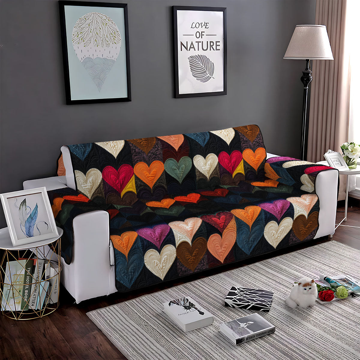Endless Love Quilted Sofa Cover NCU0PT3229