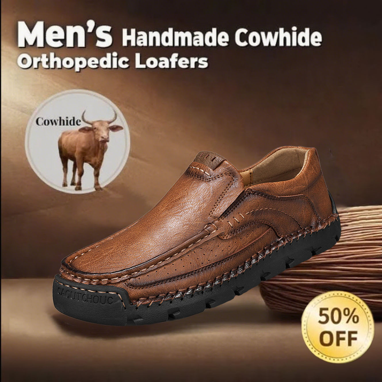 ⏱️ Taday 70% off -Newest Men's Orthopedic Leather Loafers