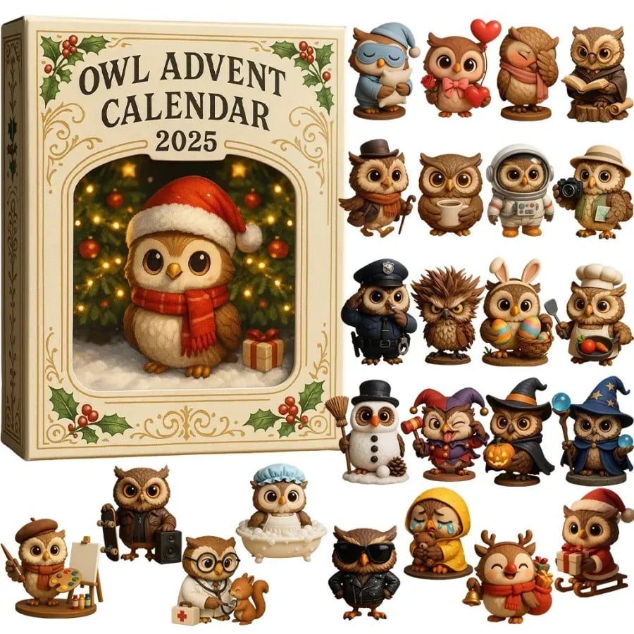 🎁🔥Last Day 49% OFF - Owl Advent Calendar 2025🎁 24 Gifts Inside!