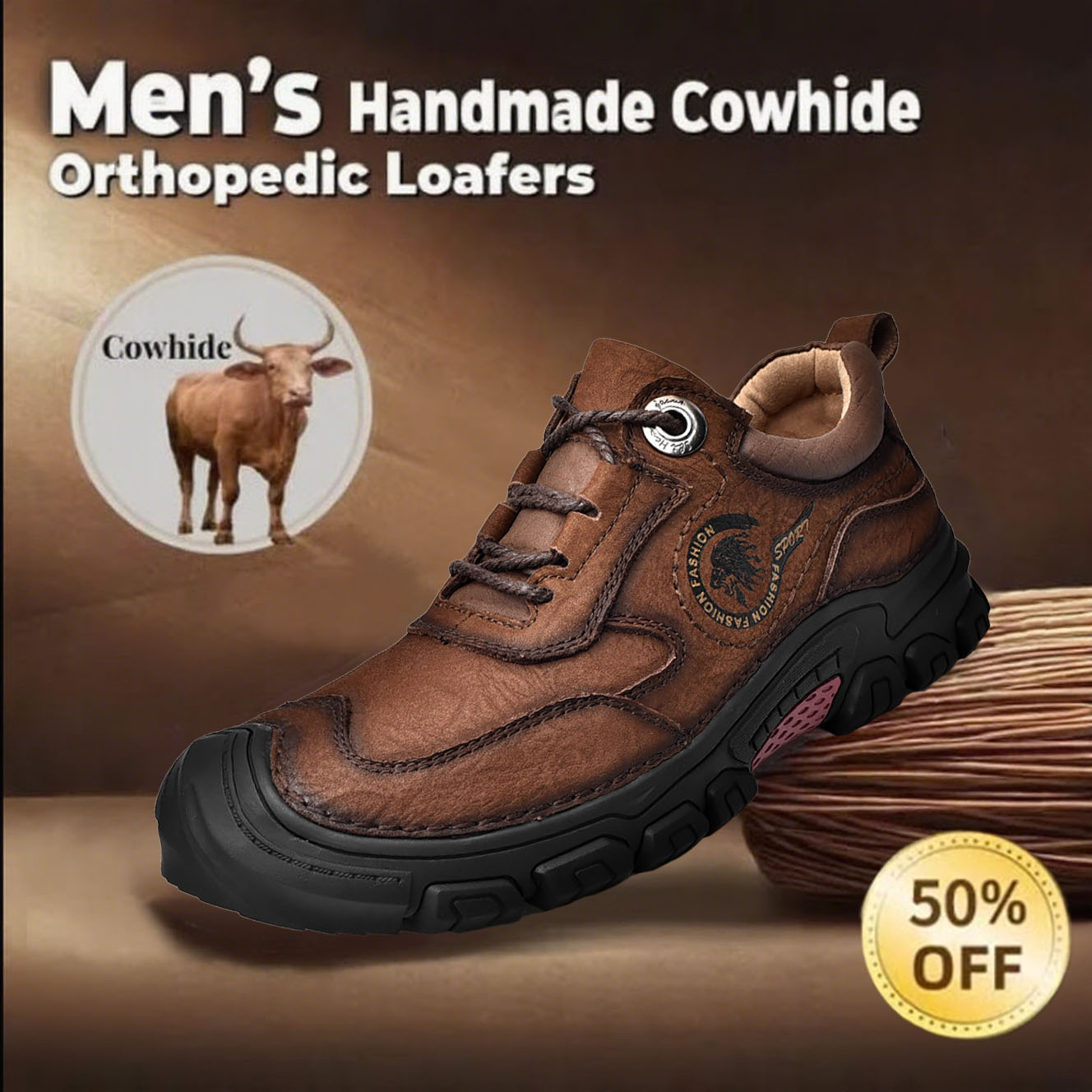 🔥Today 70% OFF🔥Men's Arch Support & Breathable and Light & Non-Slip Shoes - Proven Plantar Fasciitis, Foot and Heel Pain Relief