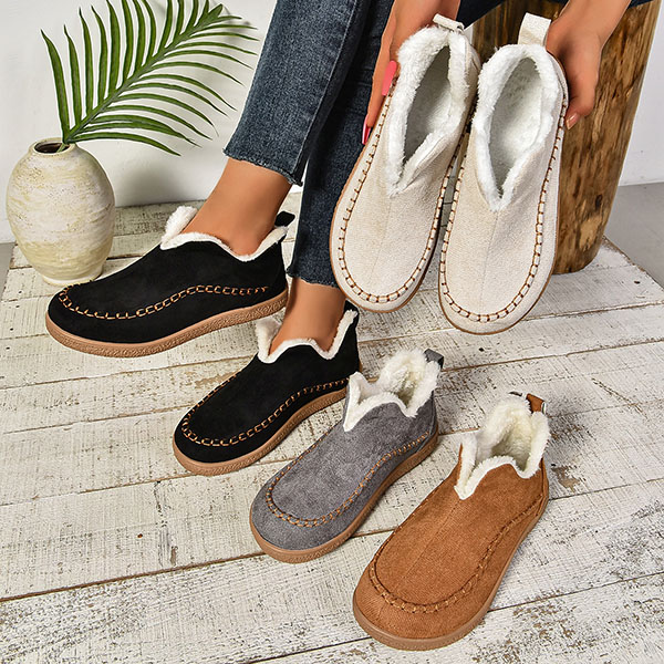 LAST DAY 53% OFF Women's Cozy Fleece-Lined Ankle Boots