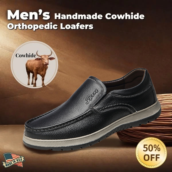 ⏰ Sale 60% off - 2025 Newest Men's Orthopedic Leather Loafers