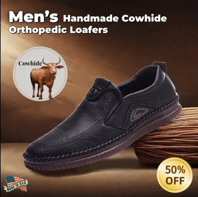 ⏰ 50% off - 2025 Newest Men's Orthopedic Genuine Leather Loafers