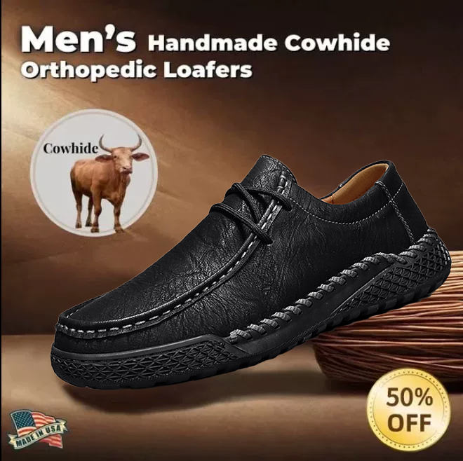 ⏰ 50% off - 2025 Newest Men's Orthopedic Leather Hiking Shoes