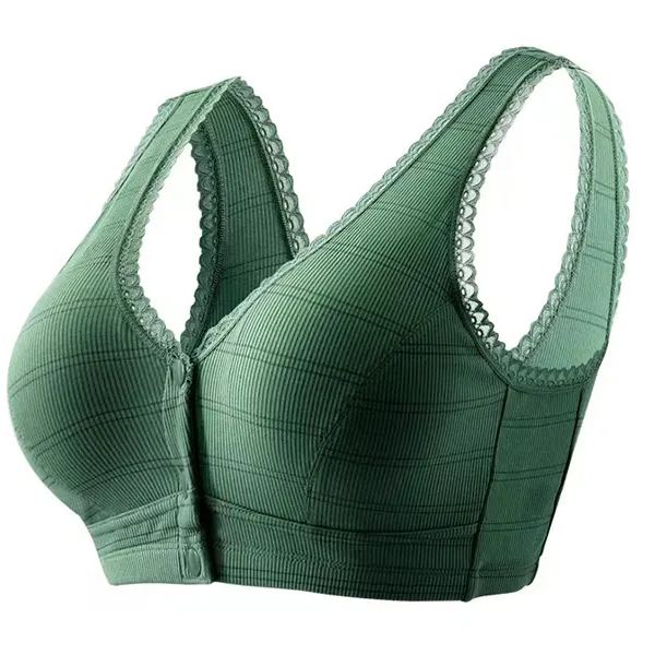 Buy 1 Free 1🔥 Plus Size Cotton Front Buckle Bra