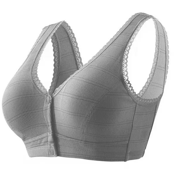Buy 1 Free 1🔥 Plus Size Cotton Front Buckle Bra