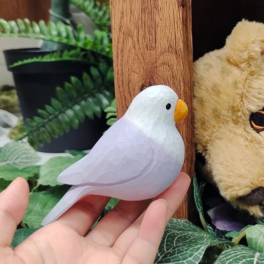 Lovebirds Sculpted Hand-Painted Bird Figure