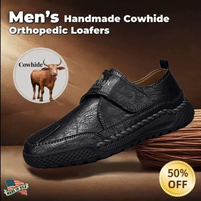 ⏰ 50% off - 2025 Newest Men's Orthopedic Leather Hiking Shoes