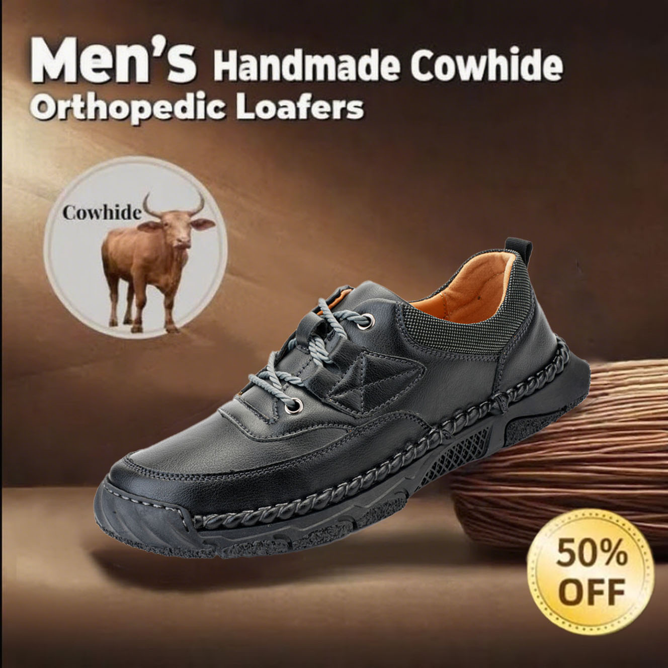 🔥60% OFF🔥Casual leather arch support non-slip wear-resistant Hiking Shoes