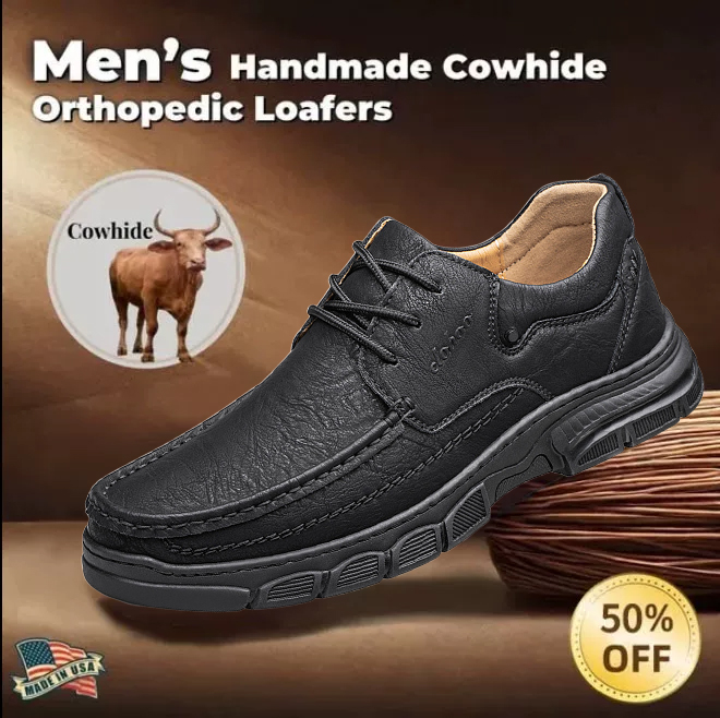 ⏰ 50% off - 2025 Newest Men's Orthopedic Leather Hiking Shoes