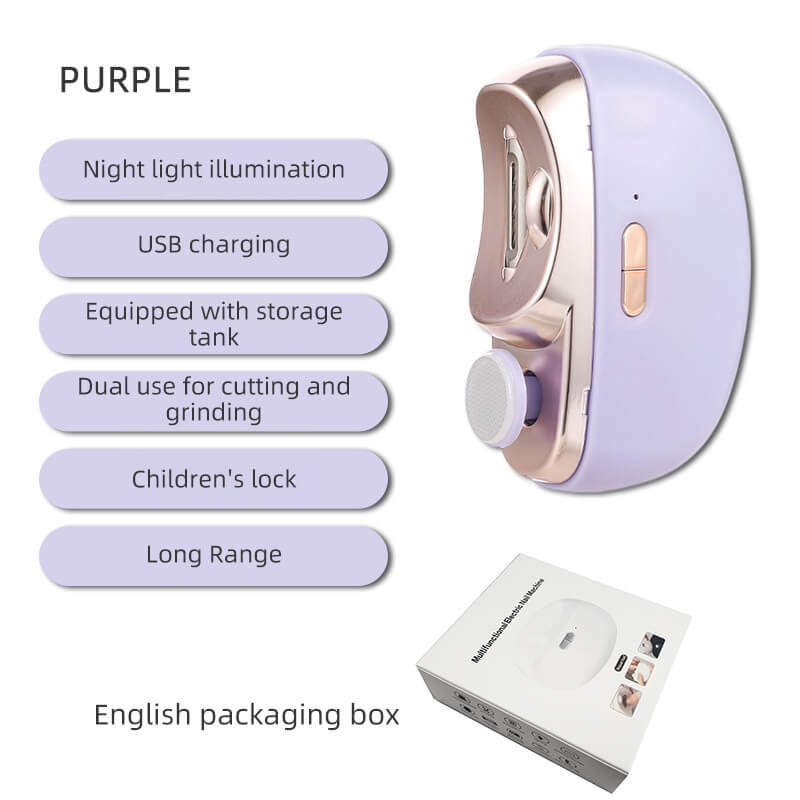 3-in-1 Automatic Electric Nail Clipper with Polishing