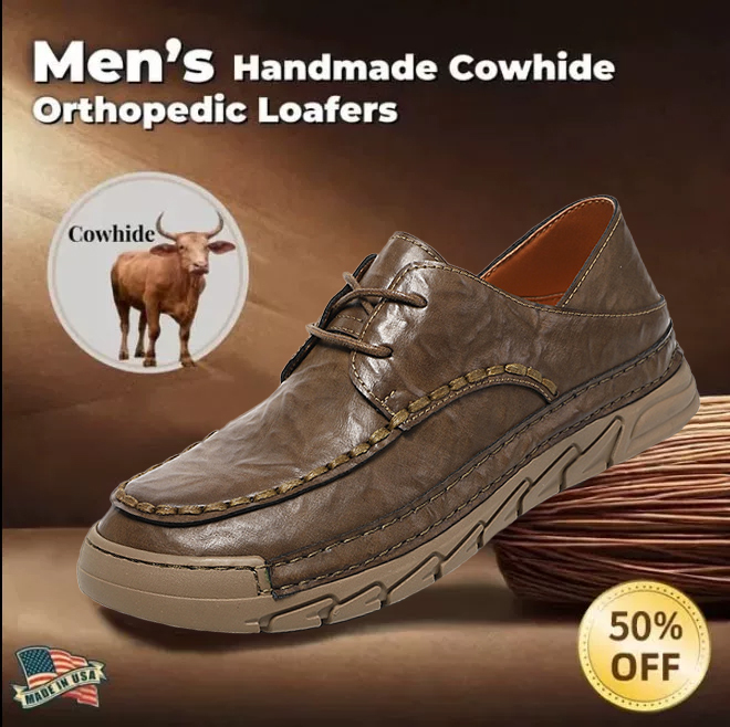 ⏰ 50% off - 2025 Newest Men's Orthopedic Leather Hiking Shoes