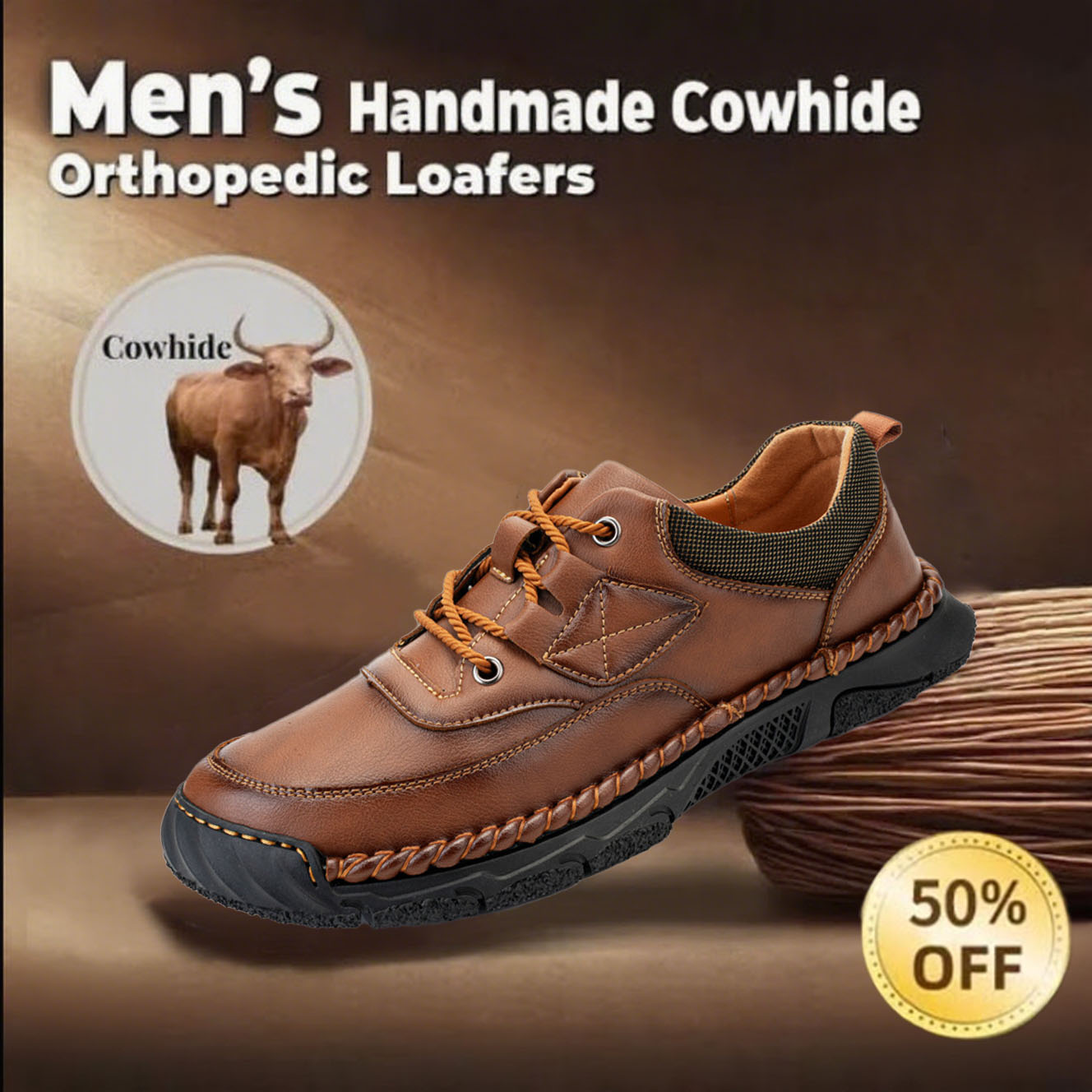 🔥60% OFF🔥Casual leather arch support non-slip wear-resistant Hiking Shoes