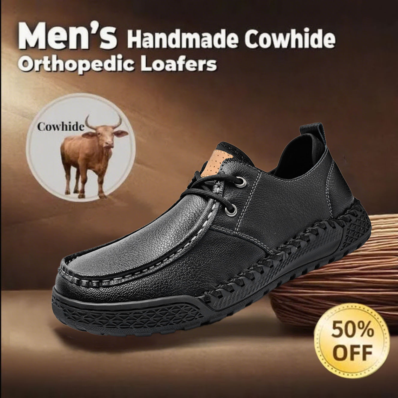 ⏱️ Taday 50% off -Newest Men's Orthopedic Leather Loafers
