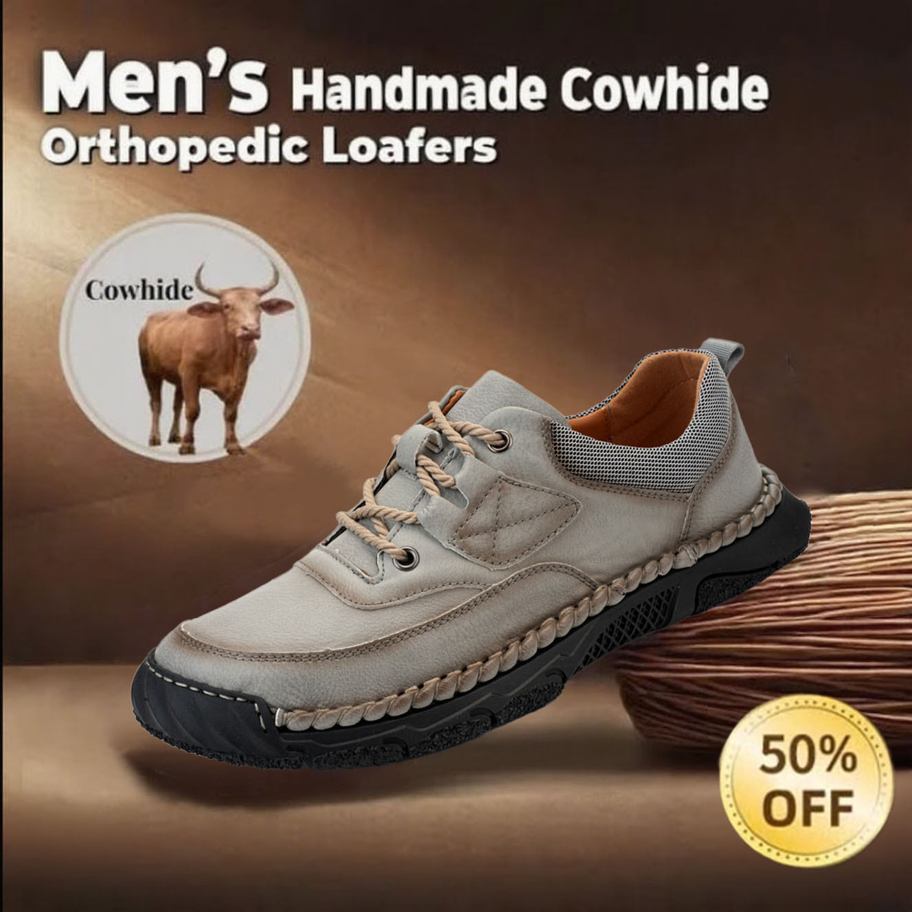 🔥60% OFF🔥Casual leather arch support non-slip wear-resistant Hiking Shoes