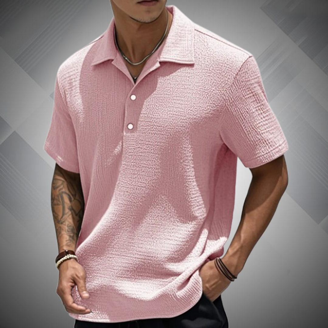 Classic Linen Polo for Men | Cool, Casual & Comfortable