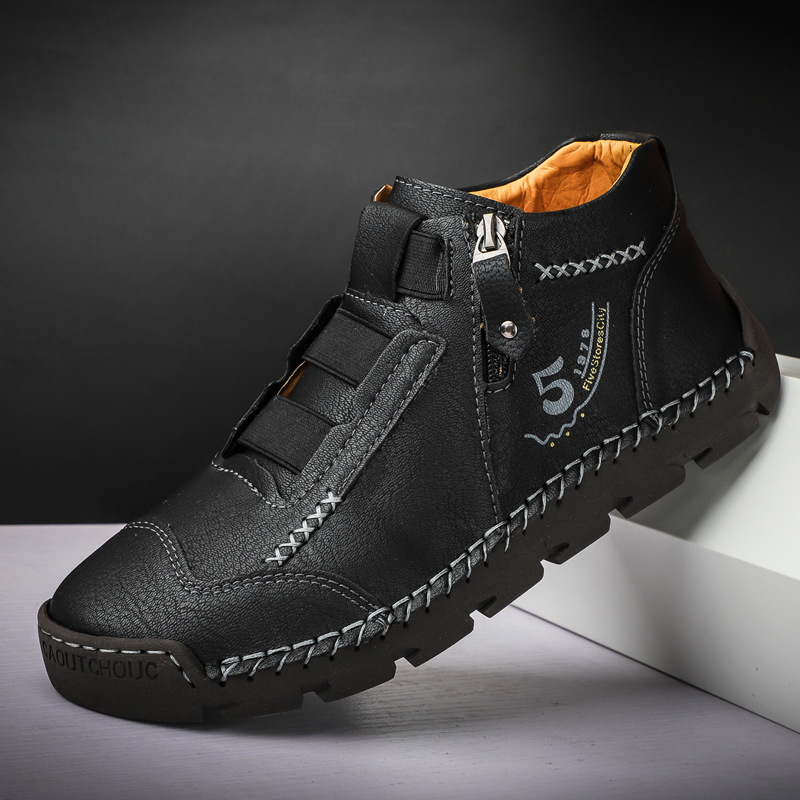 🔥Today 70% off🔥Men's genuine leather waterproof non-slip fashionable orthopedic shoes