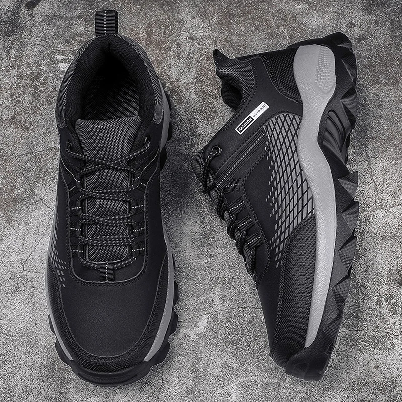 Men's Waterproof  Outdoor Hiking Boots with Soft Thick Soles