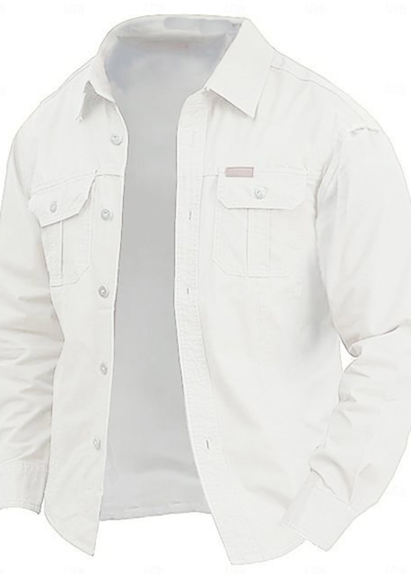 Cow Pattern Casual Men's Work Shirt Long Sleeve