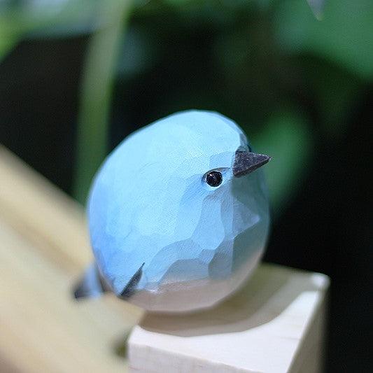 2nd Gen Mountain Bluebird Figurines Hand Carved Painted Wooden borb