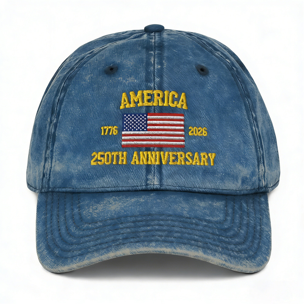 America 250th Anniversary Vintage Cotton Twill Cap