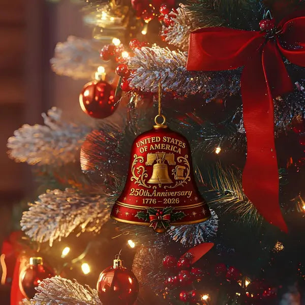 🔥United States 250th Anniversary Bell Ornament