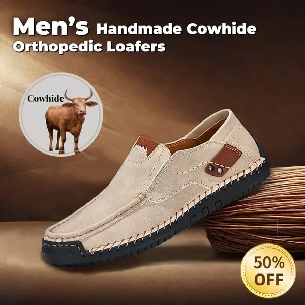 Last Day 50% OFF🔥⏱️Christmas Promotion⏱️🔥Men's genuine calfskin leather Slip-On Loafers