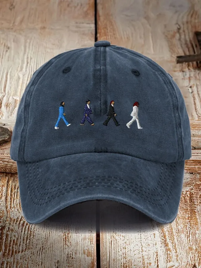 Retro The Band Print Casual Baseball Cap