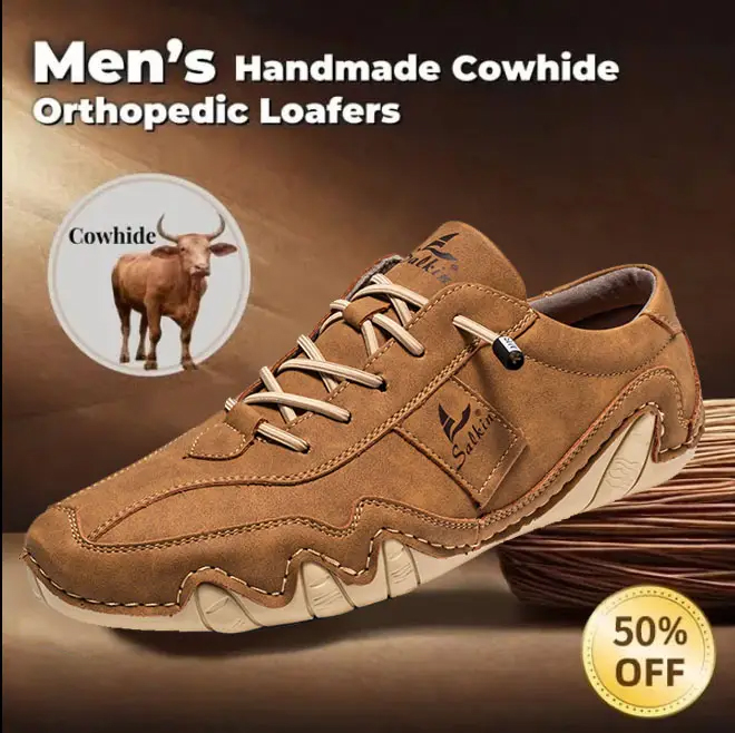 Last day 70% off 🔥⏱️Christmas sale⏱️🔥Men's genuine slip-on loafers