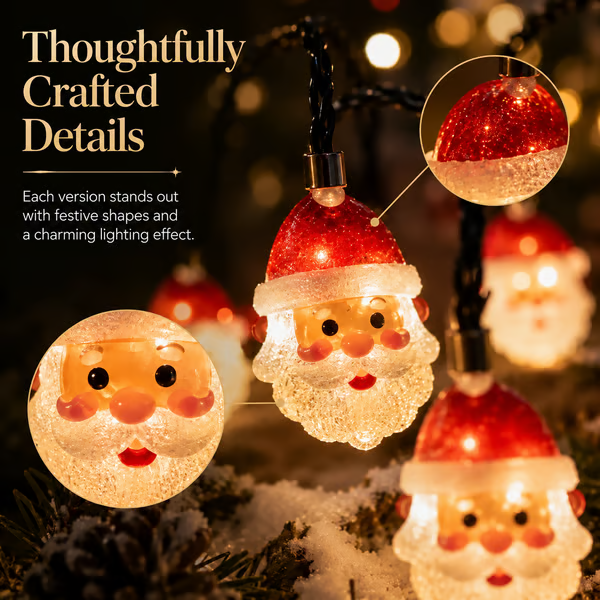 🎄 Solar Christmas tree garden stake with glowing ornaments