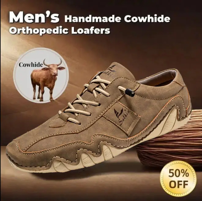 Last day 70% off 🔥⏱️Christmas sale⏱️🔥Men's genuine slip-on loafers