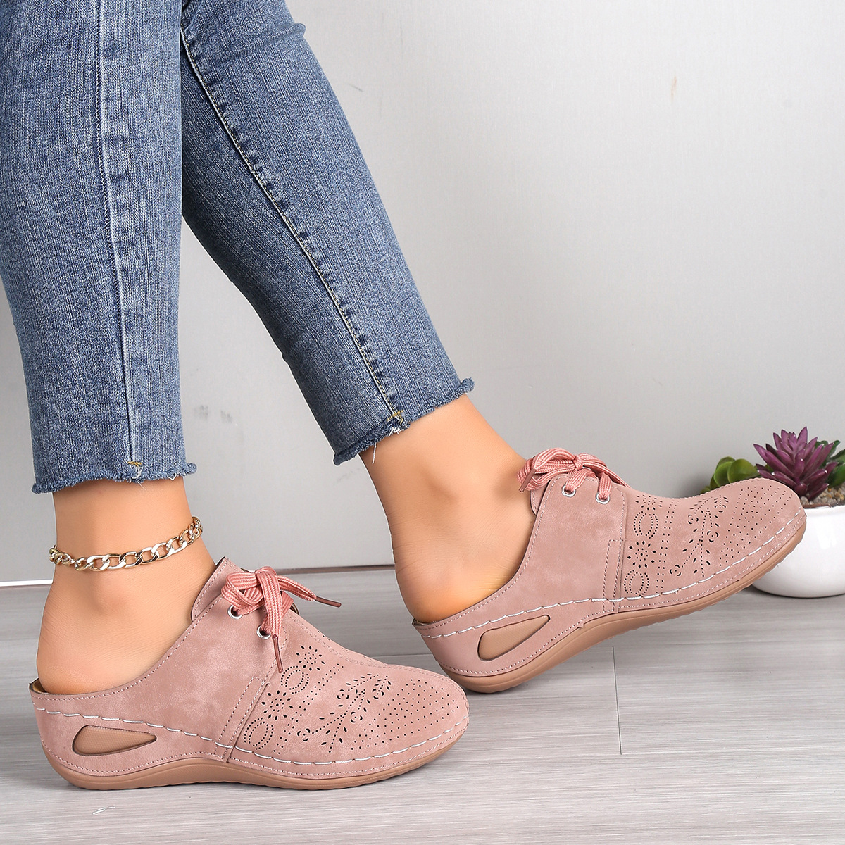 🔥LAST DAY PROMOTION 50% OFF -Women's Casual Wedge Orthopedic Slippers