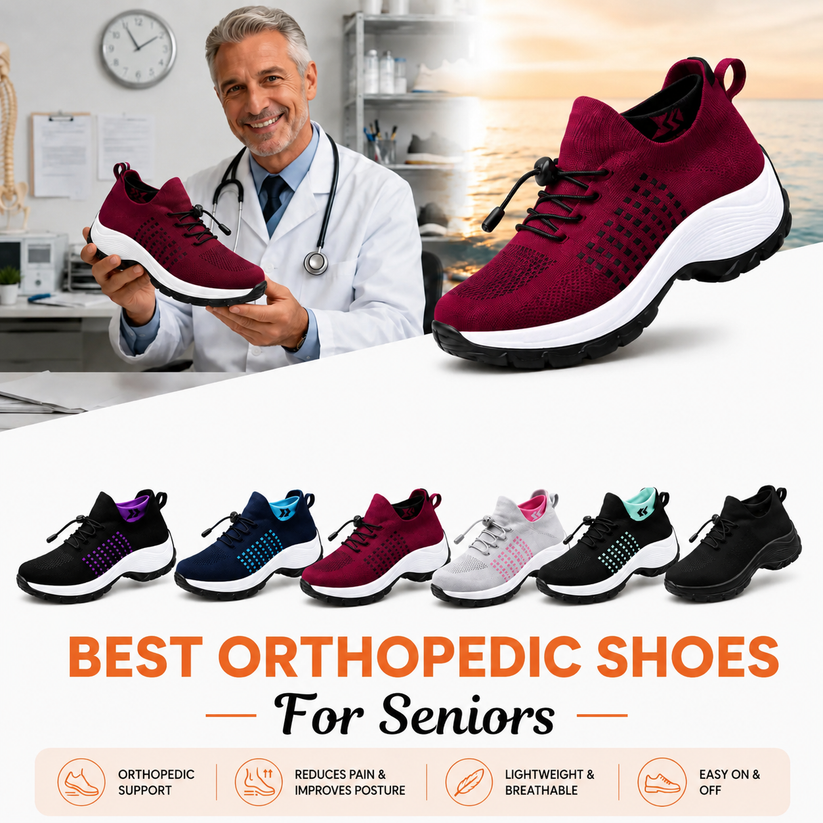 Last day 70% off 🔥Stretch Cushion Comfort & Relief All Day Walking Shoes
