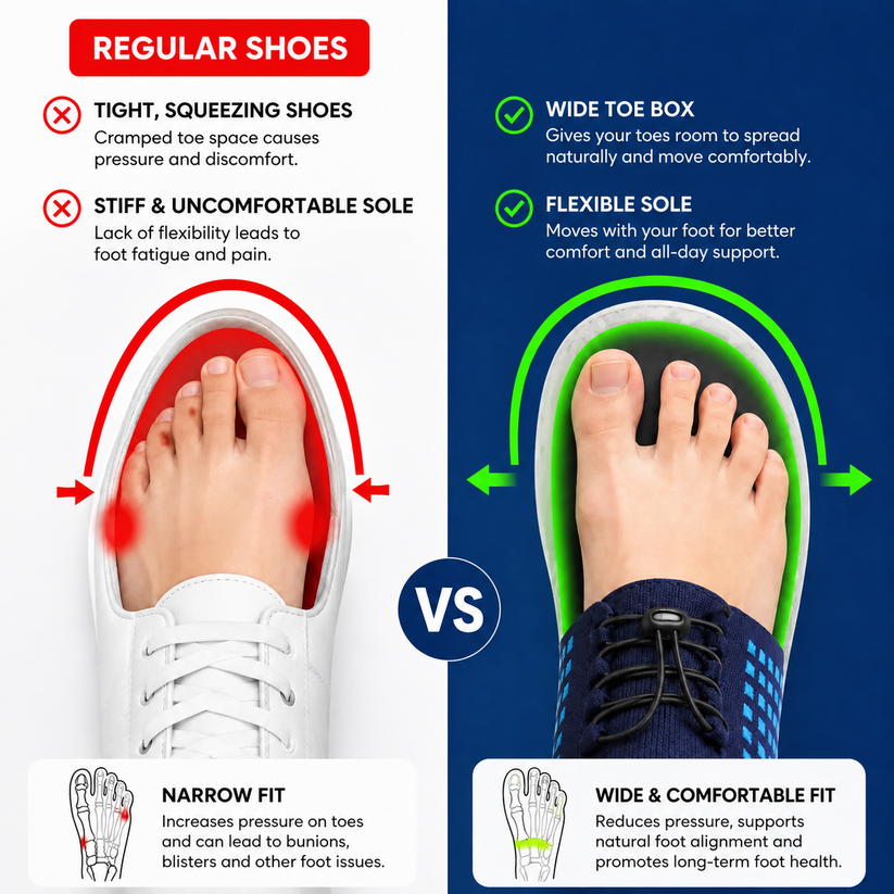 Last day 70% off 🔥Stretch Cushion Comfort & Relief All Day Walking Shoes