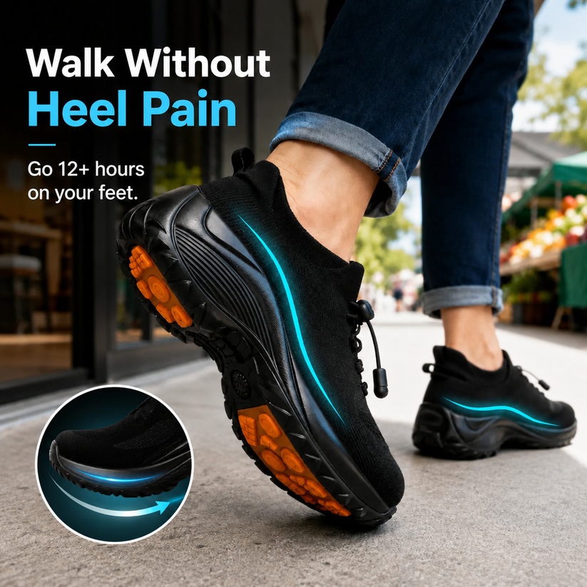 Last day 70% off 🔥Stretch Cushion Comfort & Relief All Day Walking Shoes