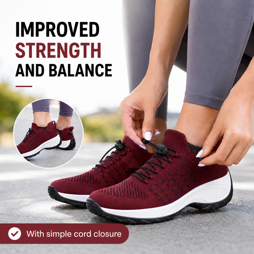 Last day 70% off 🔥Stretch Cushion Comfort & Relief All Day Walking Shoes