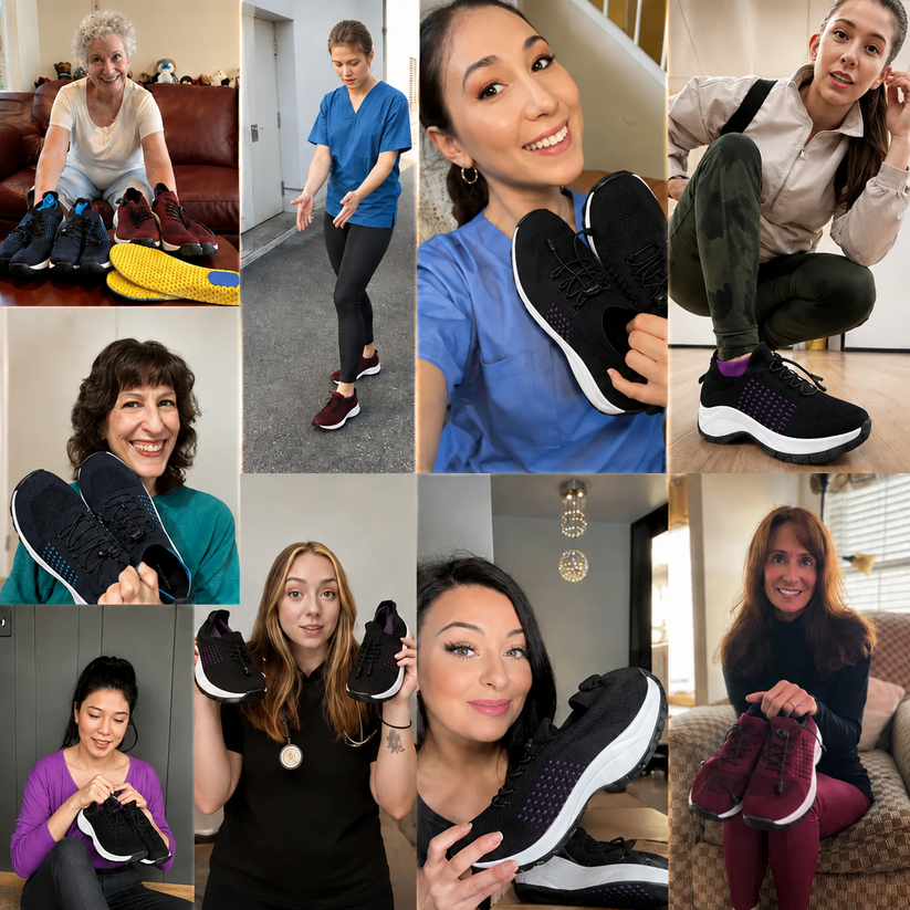 Last day 70% off 🔥Stretch Cushion Comfort & Relief All Day Walking Shoes