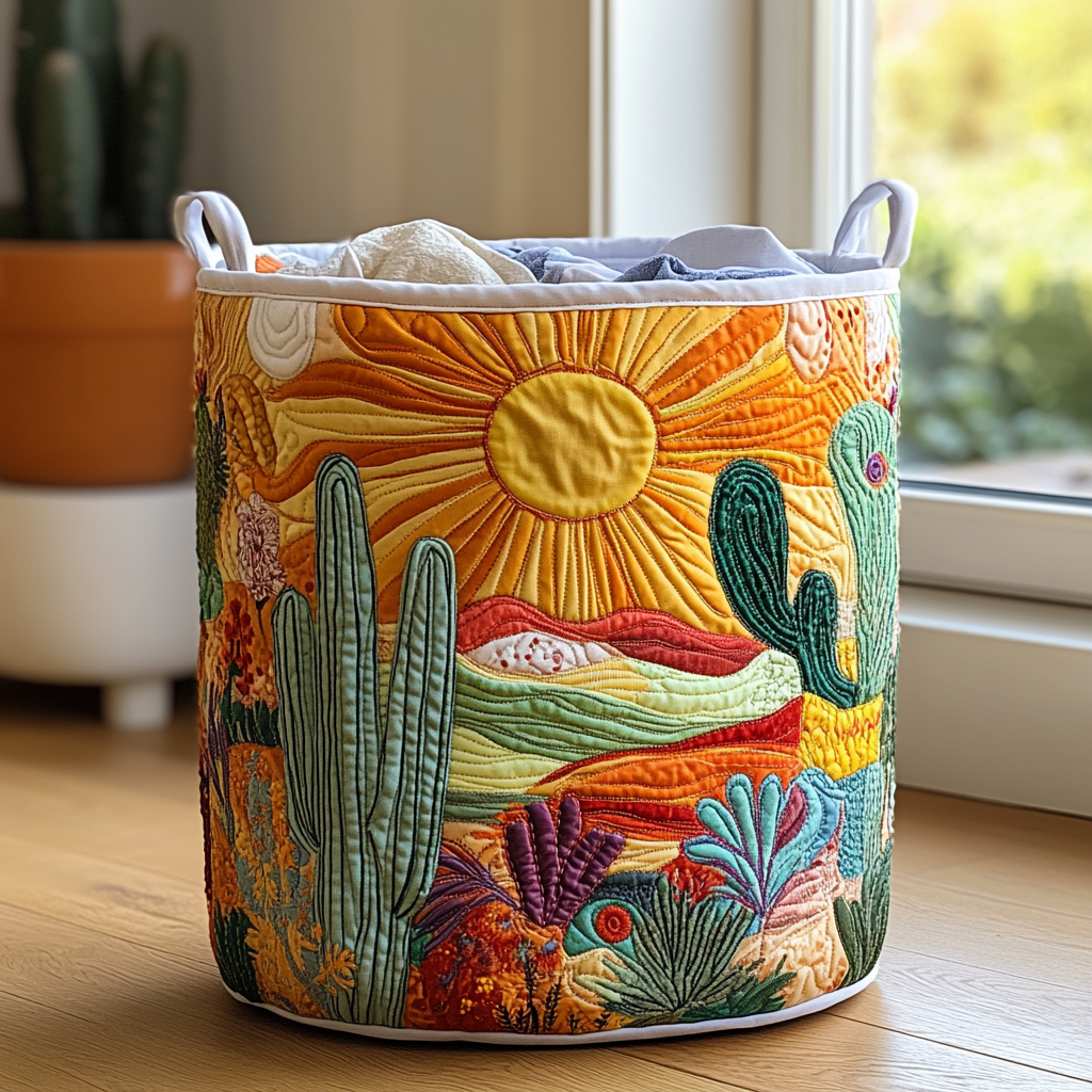 Sunshine Quilted Laundry Basket NCU0QN003