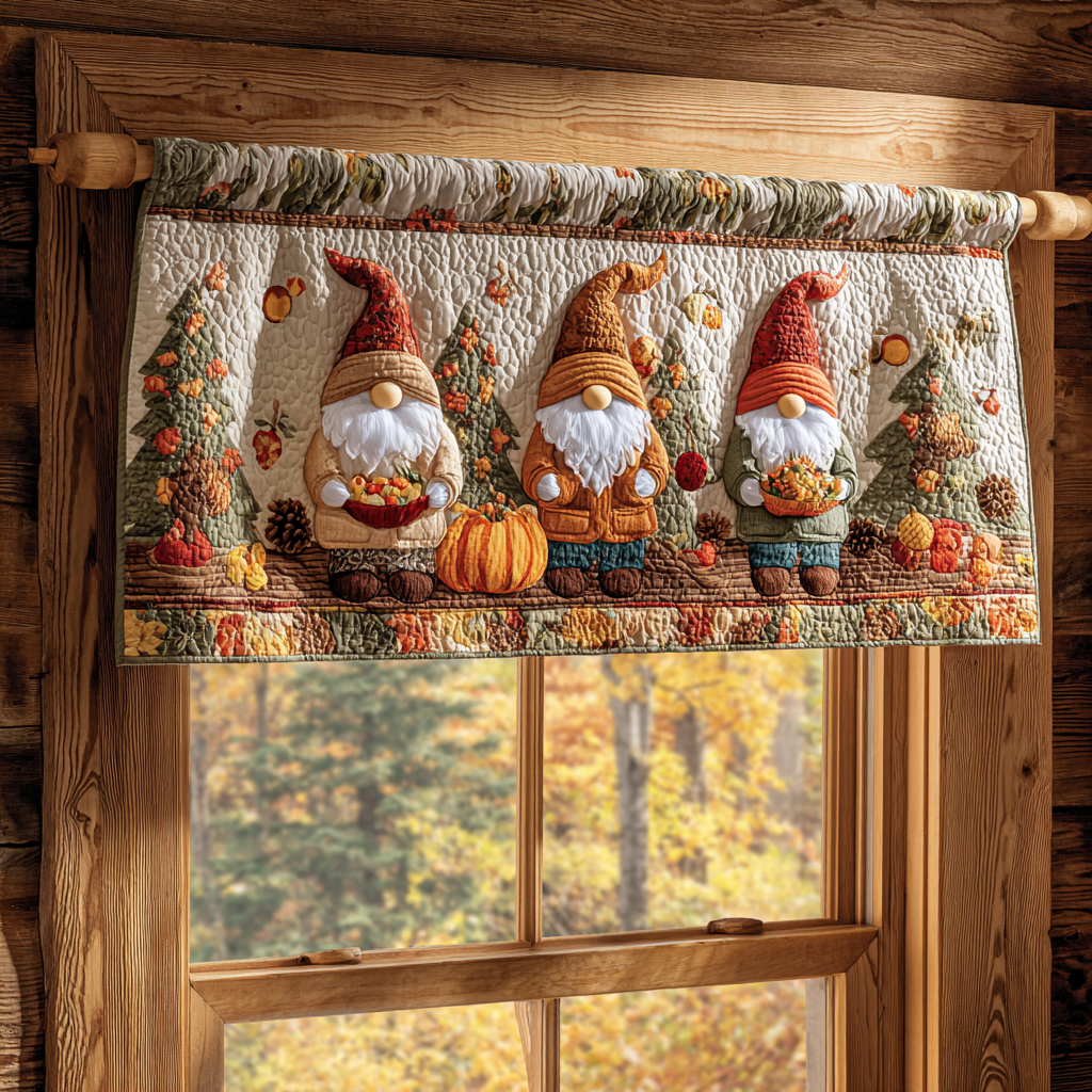 Falling Gnome Quilted Valance NCU0DDK928