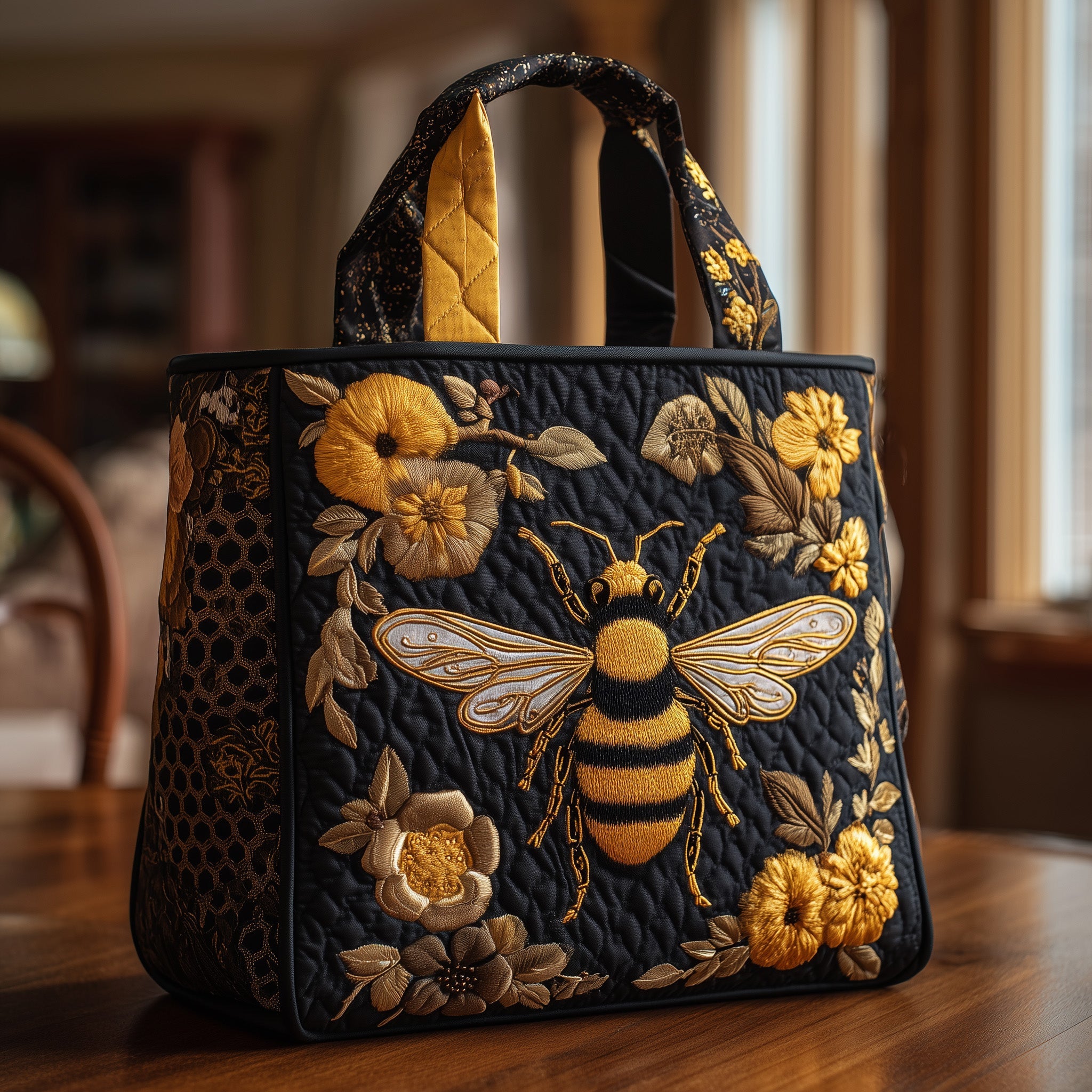 Bumble Bee Quilted Tote Bag GFTONL5557