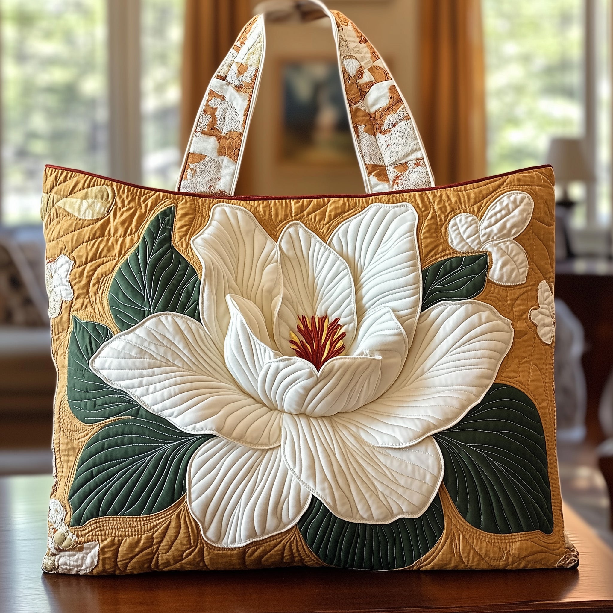 Magnolia Quilted Tote Bag GFTONT973