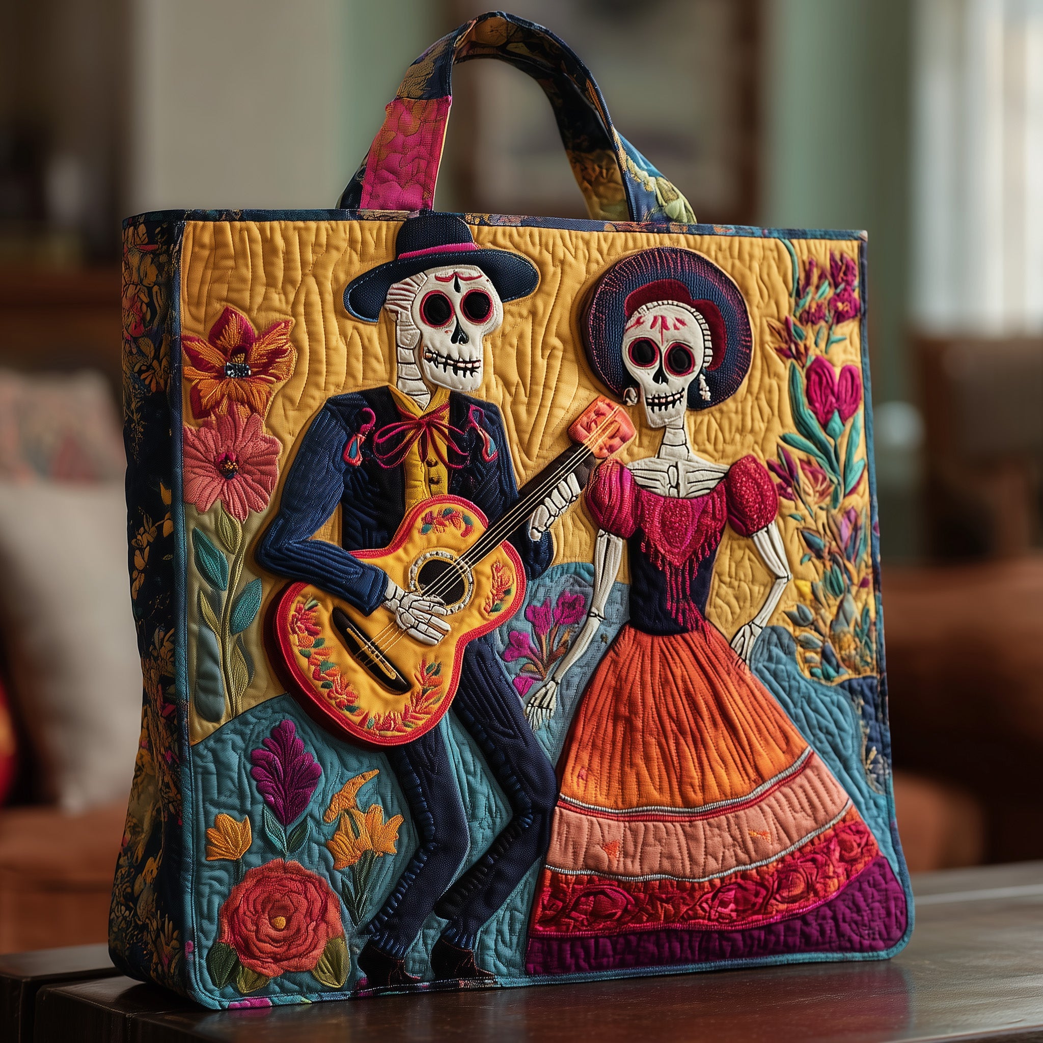 Festival of Souls Quilted Tote Bag GFTOTP10714