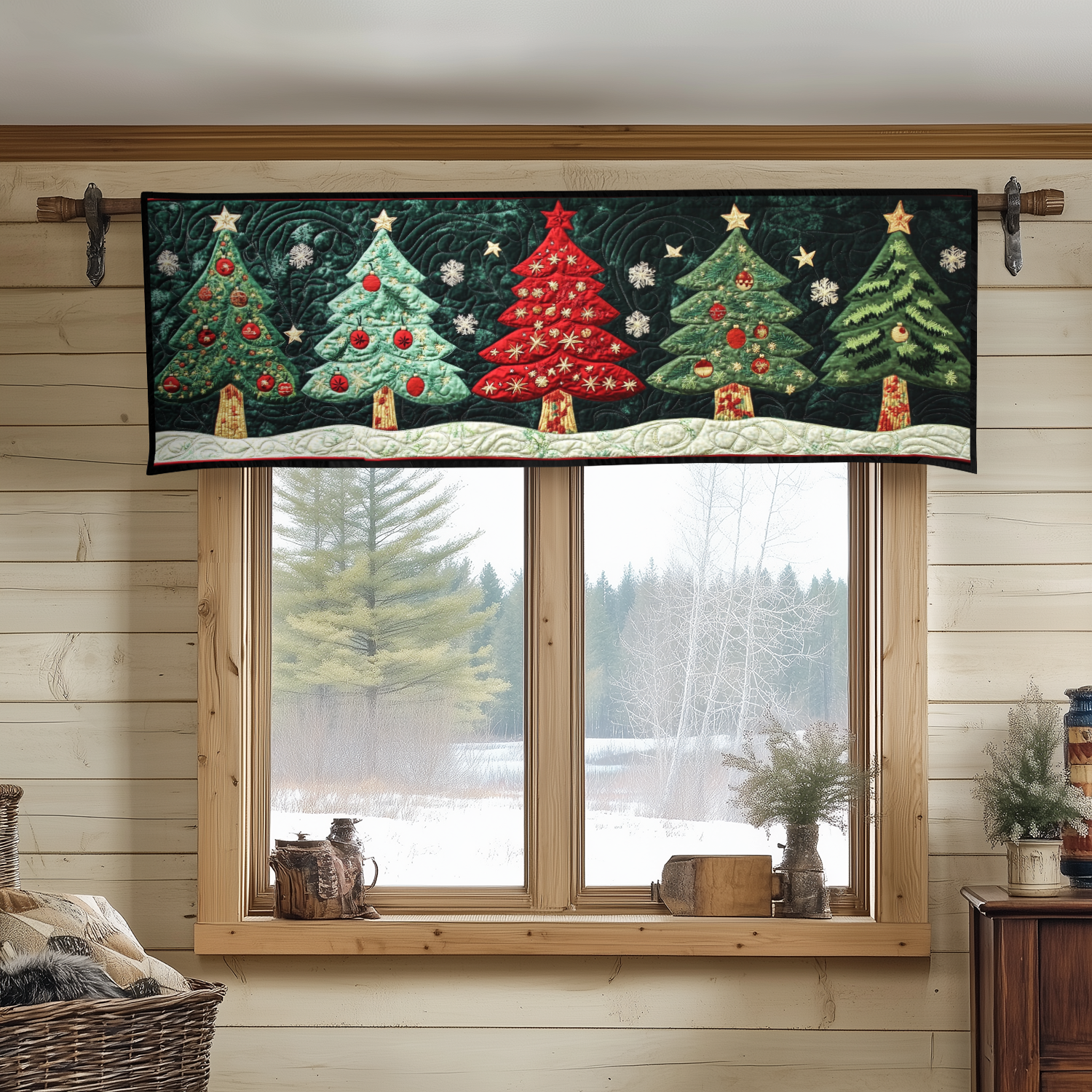 Golden Woods Quilted Valance NCU0DDK1039