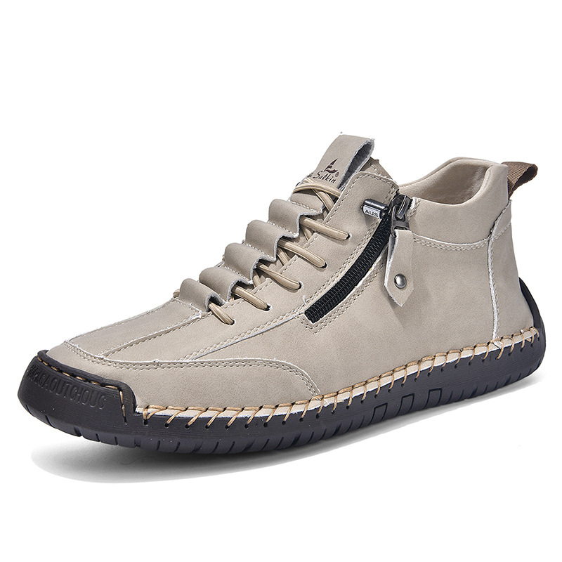 ⏰LAST DAY 70% OFF🛒Men's Outdoor Casual Leather Boots – Comfortable for Walking & Driving