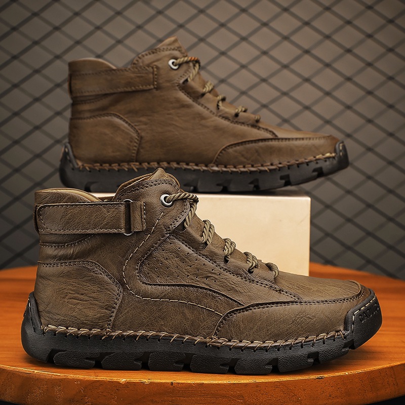 ⏰Limited Time Sale 70% OFF-Handcrafted men's orthopedic leather boots with arch support