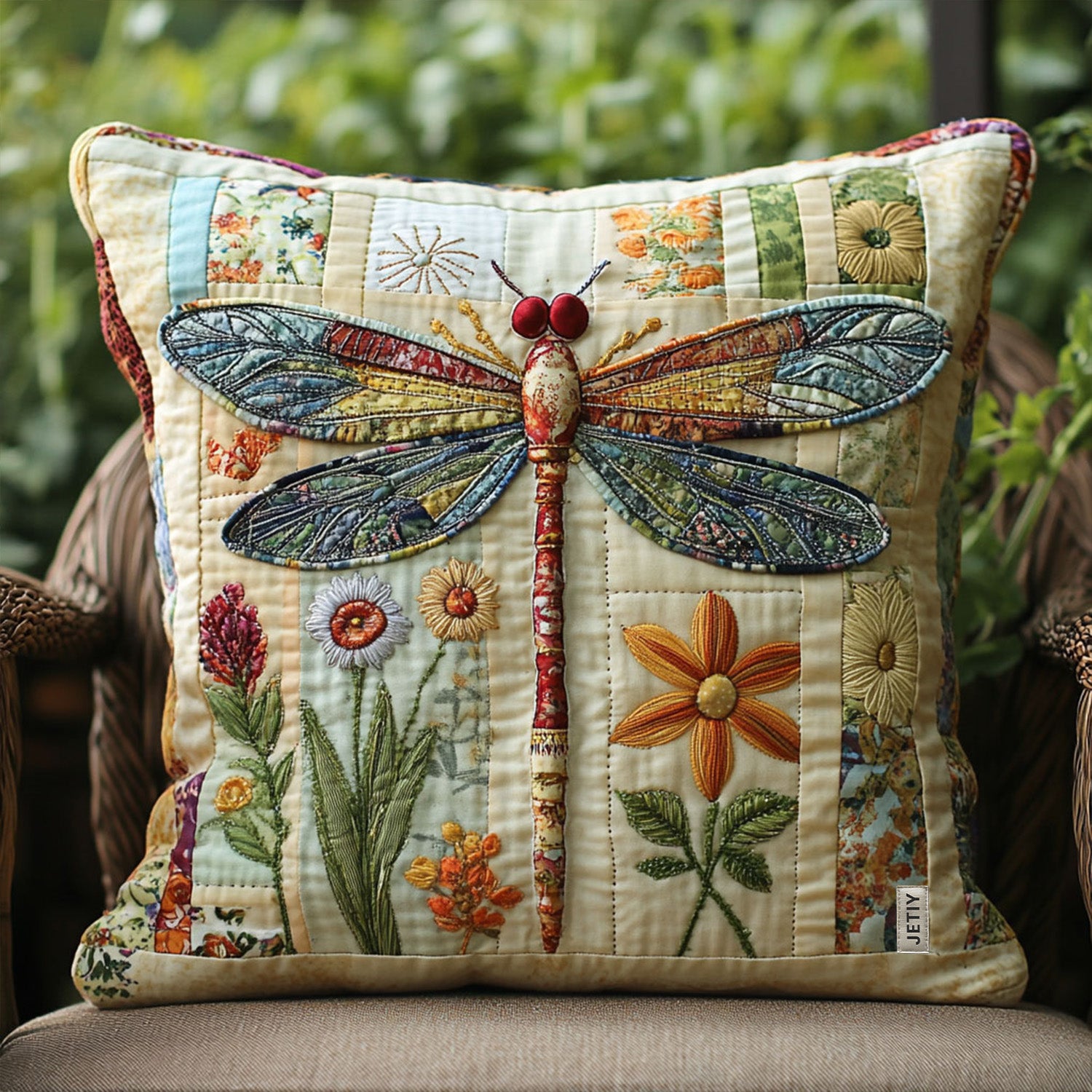 Wildflower Flight Quilted Pillow Case NCU0PT6658