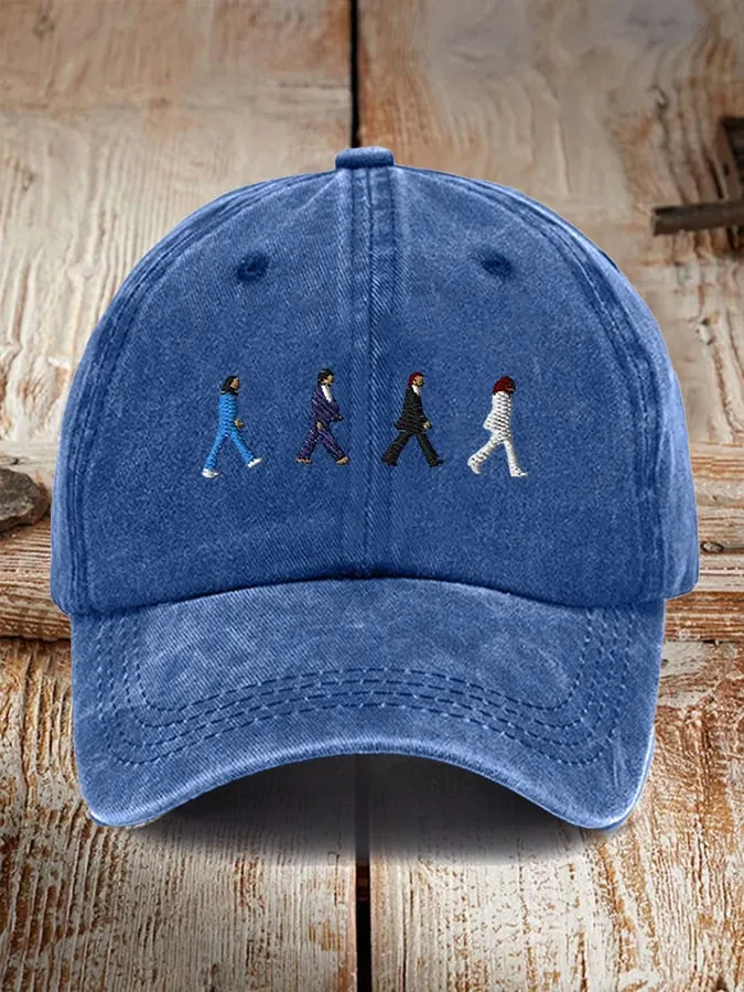 Retro The Band Print Casual Baseball Cap