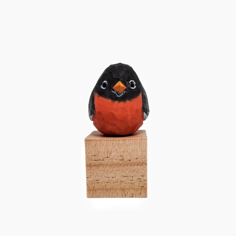 American Robin Painted Bird Figurine