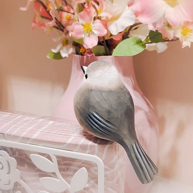 Canada Jay Sculpted Hand-Painted Bird Figure