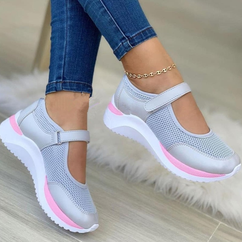 Breathable Mary Jane Sneakers for Women – Comfortable & Supportive